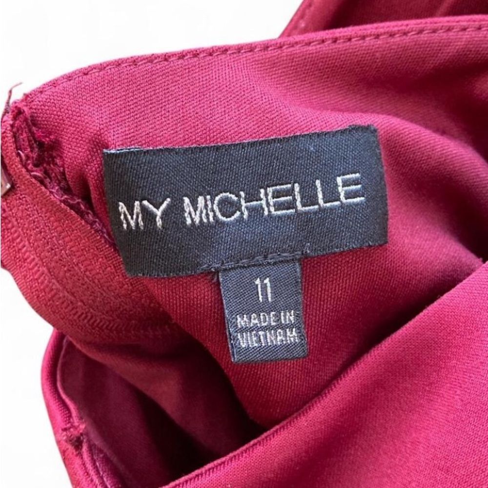 My Michelle Magenta Halter Dress - Picture 6 of 6
